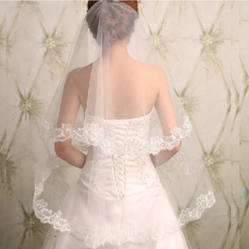 White Wedding Accessories Veil Bridal Wedding Veil